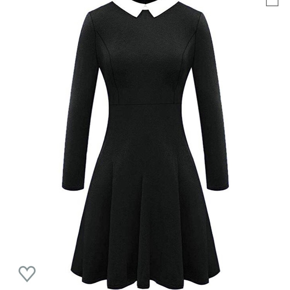 Wednesday Addams dress, vintage dress, black dress